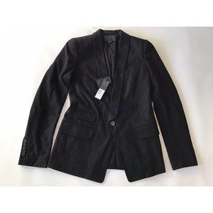 $675 Diesel Black Gold Women’s Wool Blazer Black Jacket Size EU-40 / US-S
